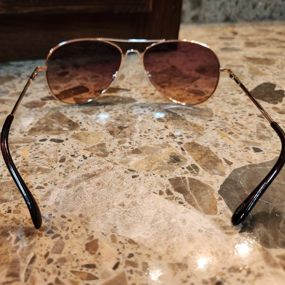 Aviator Sunglasses with Brown Lenses - Picture 6 of 6
